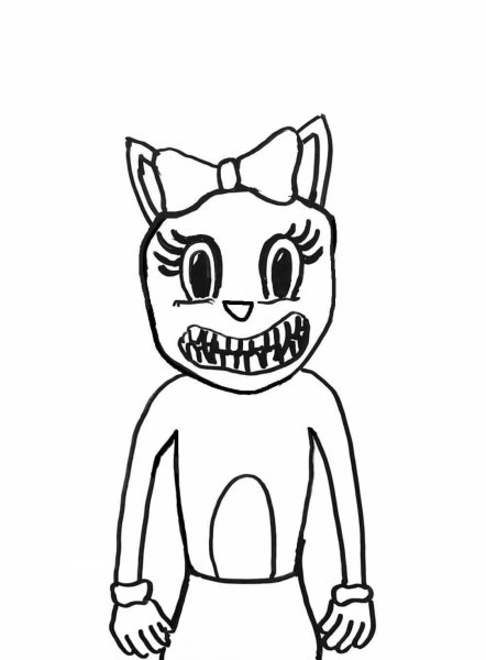 Cartoon Cat раскраска