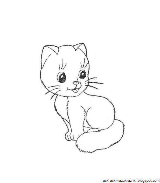 Раскраски маленьких котят