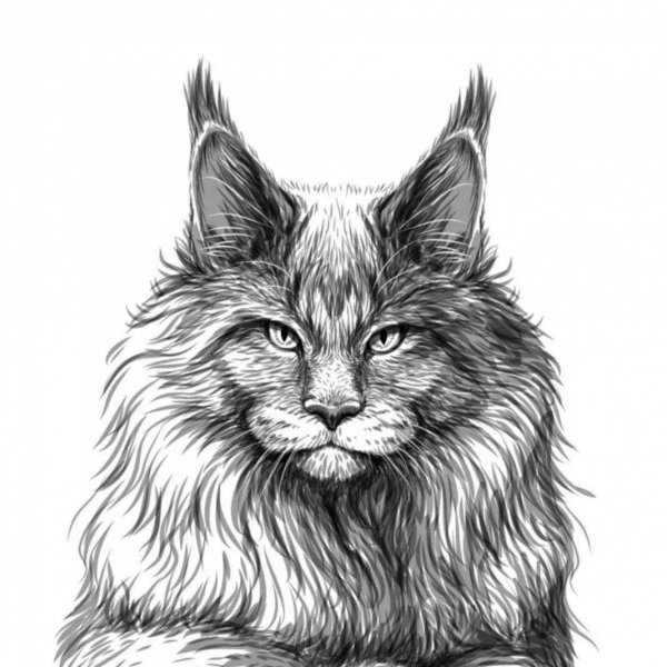 Рисунок Мейн куна