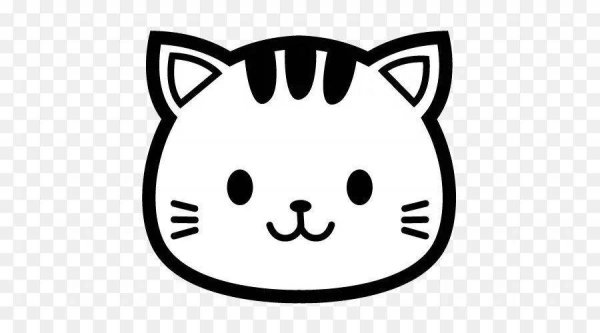 Голова кота раскраска