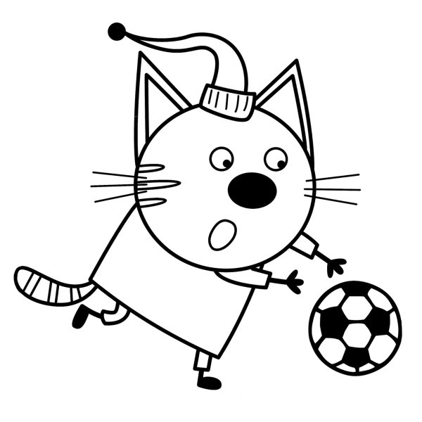 Раскраска. Три кота (а4)