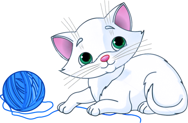 Котята с клубочками картинки для детей