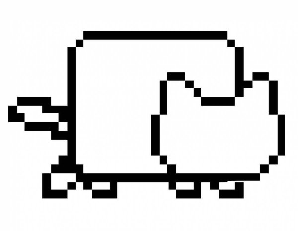Nyan Cat раскраска