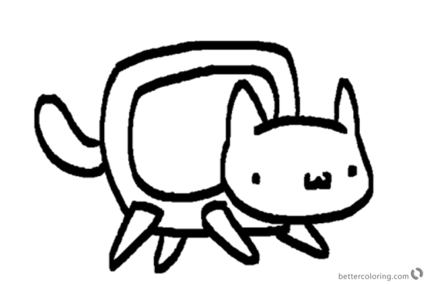 Nyan Cat раскраска