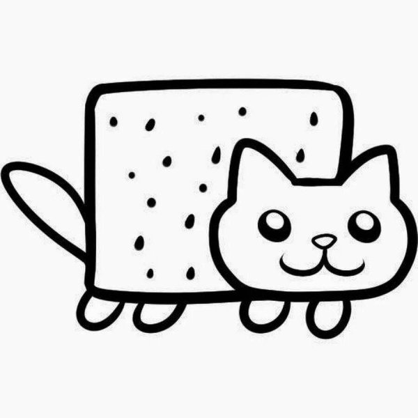Раскраска няшные котики