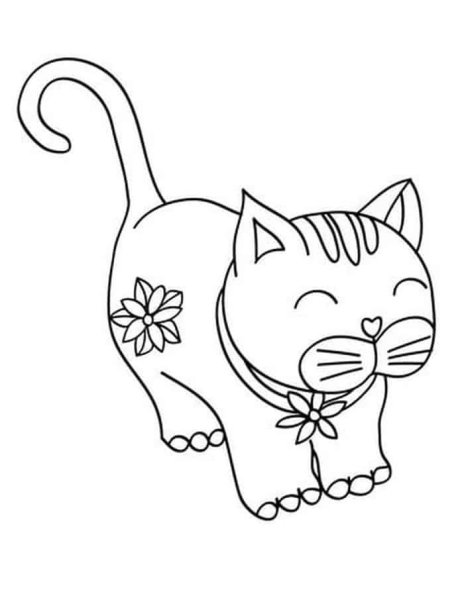 Игрушка кошка раскраска