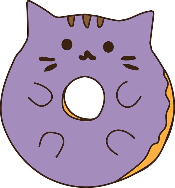 Котик в пончике