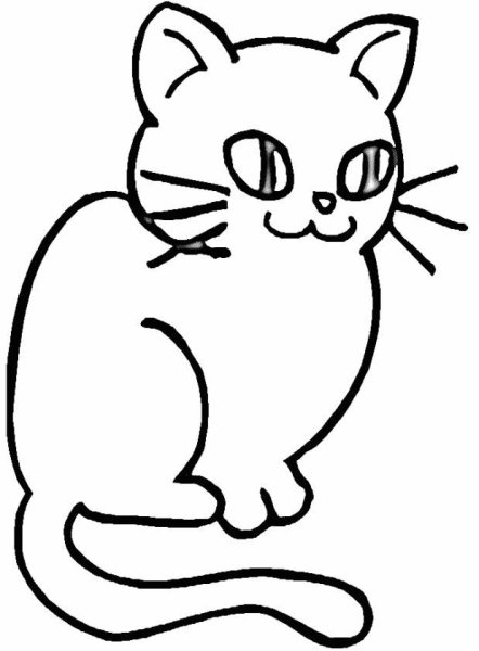 Кошки. Раскраска