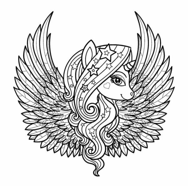 Раскраска Единороги