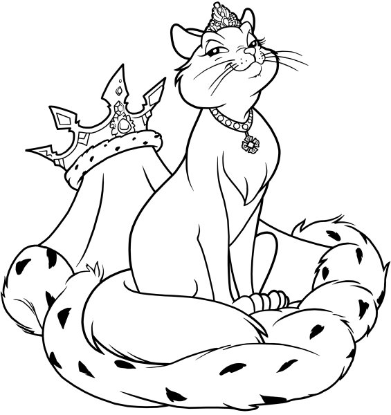 Раскраска кот
