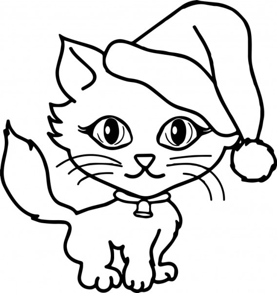 Котенок. Раскраска