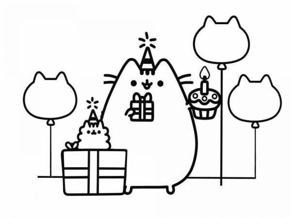 Раскраска. Котики