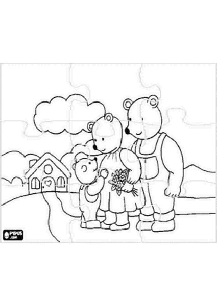 Раскраска Михайло Потапыч из сказки три медведя