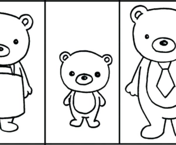 Раскраска для детей сказки сказка Маша и медведь