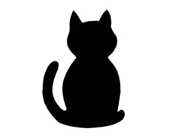 Трафарет кошки для вырезания