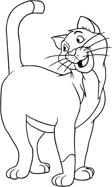 Коты Аристократы раскраска