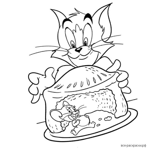 Раскраски с пирогами