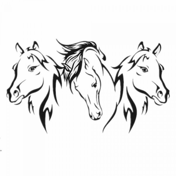 Тройка лошадей вектор