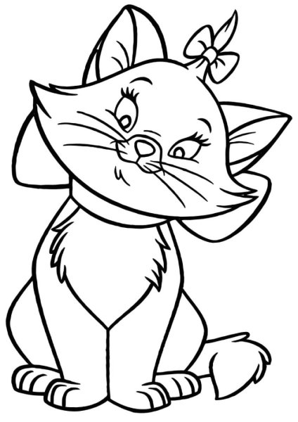 Раскраска кот