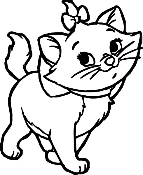 Раскраска кошечка