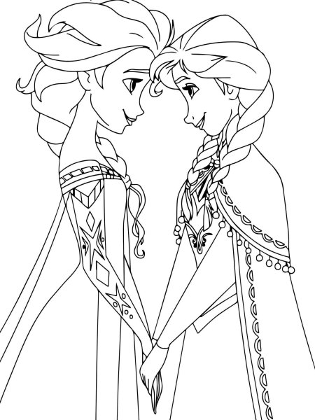 Раскраска Anna Elsa