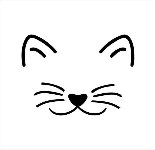 Кошачьи усики без фона