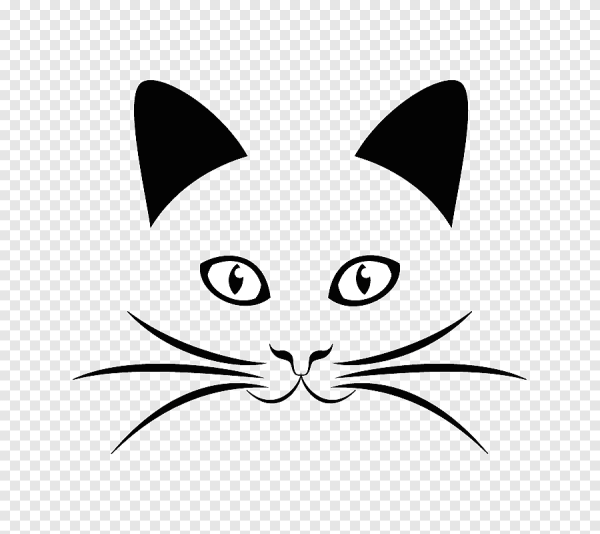 Морда кота вектор