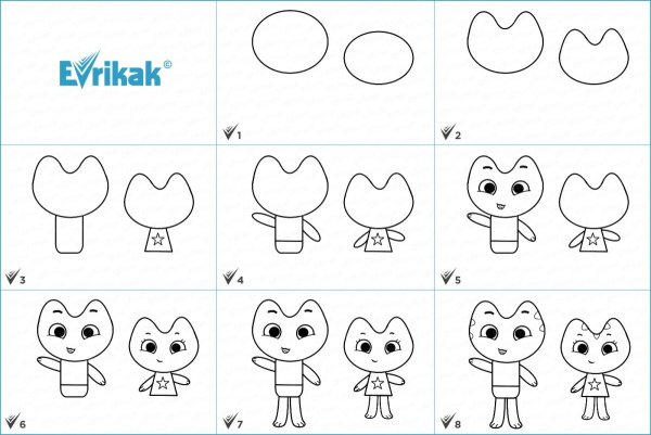 Раскраски котики вперед котя и Катя