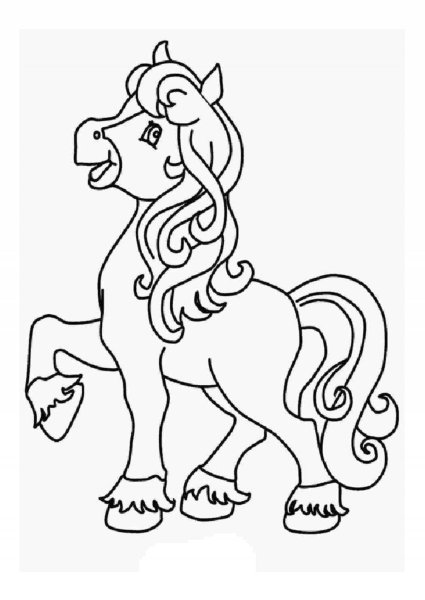 Unicorn girl Coloring