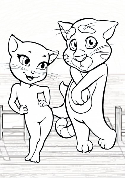 Раскраски из мультфильма 44 котенка