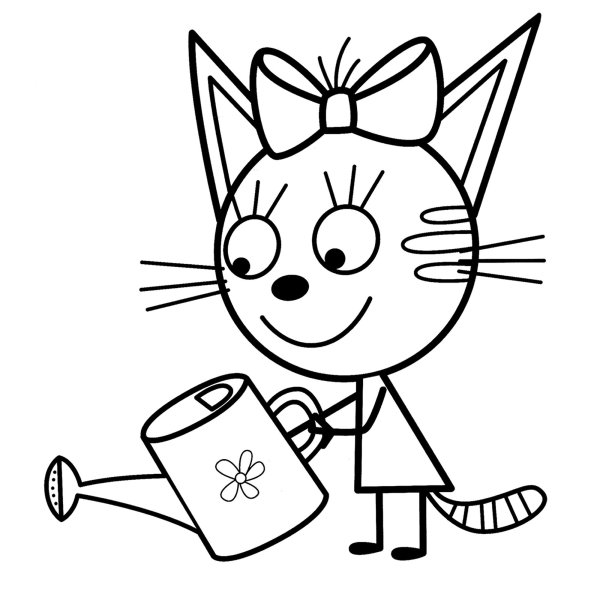 Котенок Гав раскраска