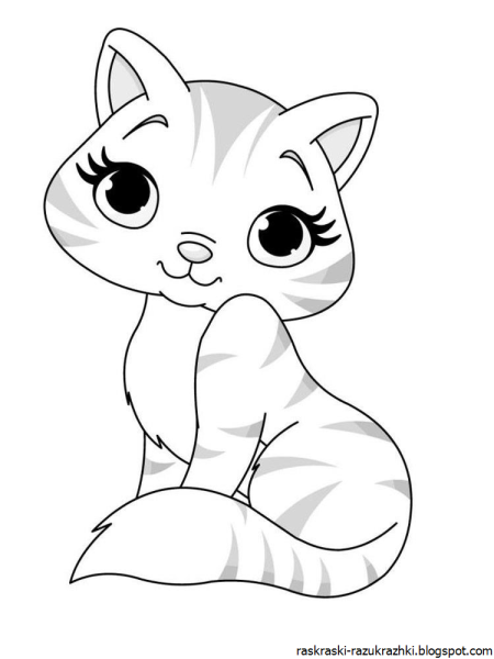 Котенок. Раскраска