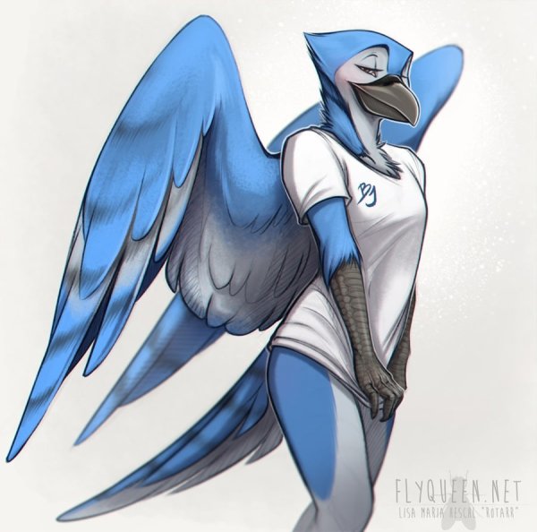 Синяя птица фурри