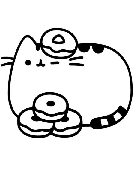 Раскраска котики Пушины