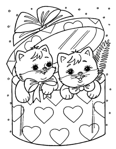 Котенок. Раскраска