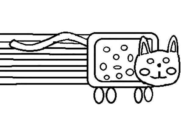 Nyan Cat раскраска