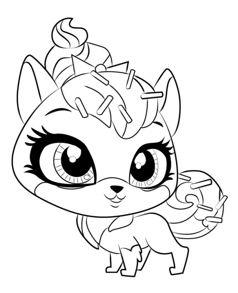 Раскраска Littlest Pet shop