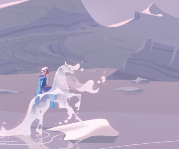 Frozen 2 Эльза на ледяном коне