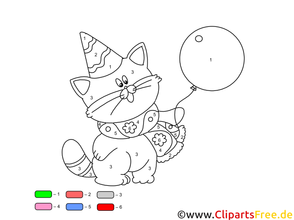 Раскраски котики с шариками (46 фото)