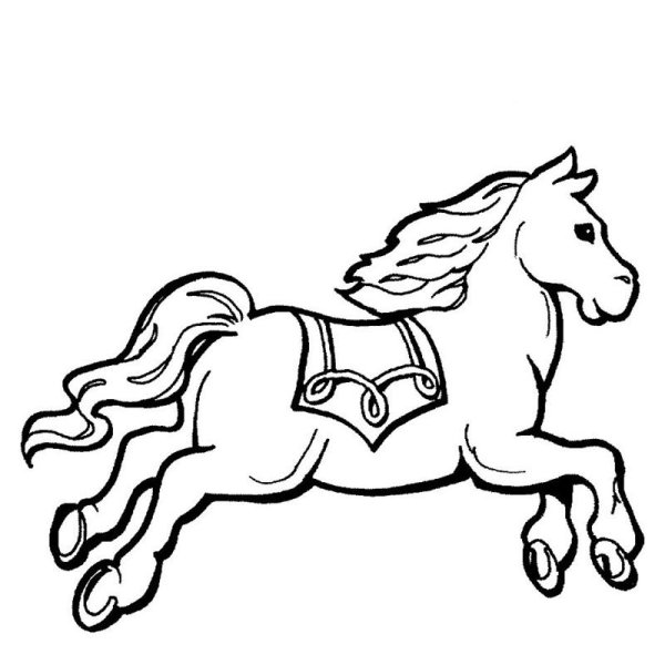 Картинка для печати цирковая лошадь