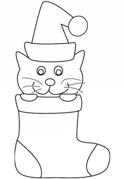 Кошки. Раскраска