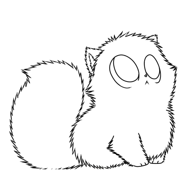 Кошки. Раскраска