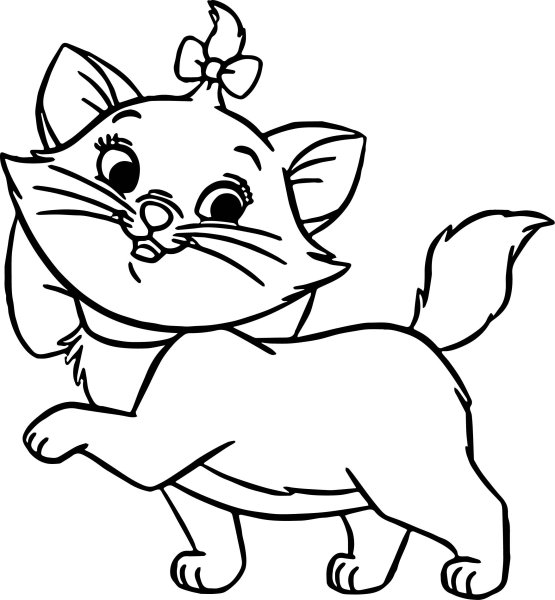 Раскраска кошечка