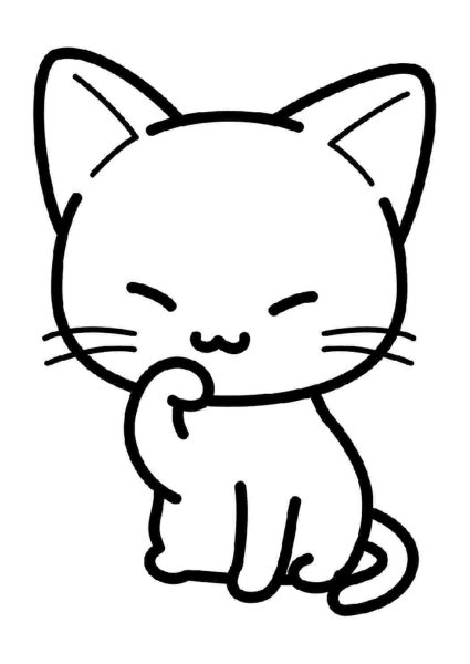 Раскраска. Котики