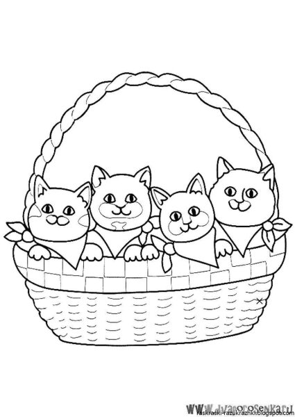 Котенок. Раскраска