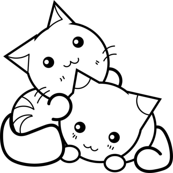 Котенок. Раскраска