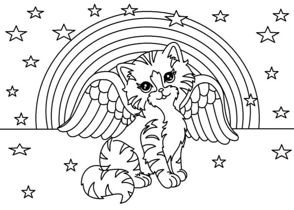 Котенок. Раскраска