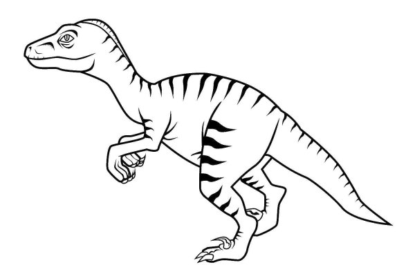 Картинка динозавра для детей раскраска