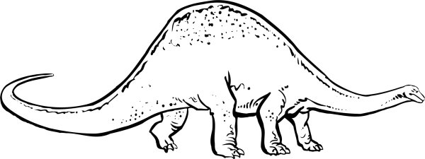 Бронтозавр динозавр раскраска