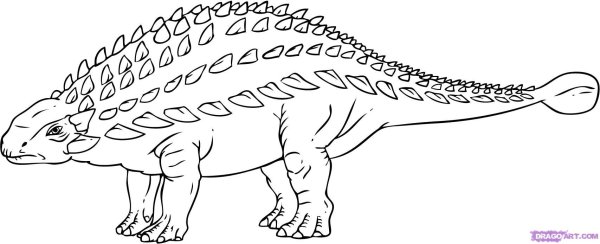Динозавр раскраска Анкело